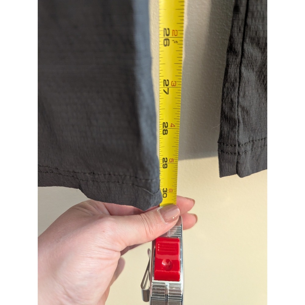 PrAna Cargo Convertible Hiking Pants Zip Shorts Gray Women's Size 12 Roll Up - Picture 9 of 12